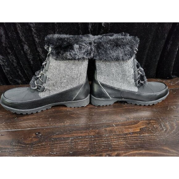 NEW JBU Southgate Herringbone Boots in Black and Gray/Sz. 8M - Picture 2 of 8